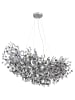 Globo lighting Luster "QUEENA" in silver