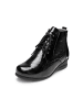VITAFORM Echt Leder & vitaform Stretch Stiefeletten in schwarz