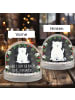 Mr. & Mrs. Panda Weihnachts Schneekugel Eisbär Faul mit Spruch in Kreidetafel