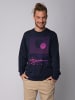wat? Apparel Sweatshirt Sun and Moon Skyline in Dunkelblau