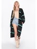 IZIA Women Cardigan in black aqua