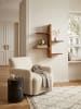 KADIMA DESIGN Wandregal 58x60x15 cm Massivholz Baum-Form Hängeregal