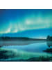 NOTIQUE Wandkalender 2027 6-sprachig in Aurora Borealis - 30 x 30 cm
