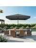SONGMICS Sonnenschirm Sheld in Grau - (B)200 x (H)250 x (T)300 cm