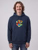 wat? Apparel Sweatshirt Pixel Zauberwürfel in Dunkelblau
