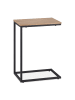 relaxdays Beistelltisch in Schwarz/ Braun - (B)30 x (H)60 x (T)45 cm