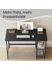 VASAGLE Computertisch Barnet in Schwarz - (B)120 x (H)76 x (T)60 cm