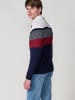KOROSHI Gestrickter pullover in blau