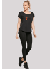F4NT4STIC Long Cut T-Shirt Geishora Japan Streetstyle in schwarz