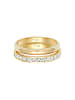 Elli Ring 925 Sterling Silber Ring Set in Gold