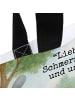 Mr. & Mrs. Panda Shopper Tasche Hase Igel Design mit Spruch in Weiß