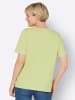 Sieh an! V-Shirt in pistazie-pink