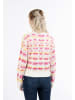myMo Damen Strickpullover in Wollweiss