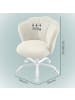 SONGMICS Bürostuhl Laela in Weiß - (B)64 x (H)(79-89) x (T)64 cm
