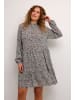 Kaffe Kleid KAsally Loose fit in Feather Gray Petit Leaf