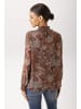 Aniston CASUAL Schlupfbluse in braun-sand-petrol-hellbraun-zimt