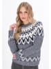 DreiMaster Women Sweater in navy multicolor
