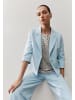 More & More taillierter 3/4 Arm Kurzblazer in soft cloudblue