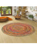 Pergamon Teppich  Jute Baumwolle Salsa in Bunt