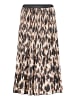Betty Barclay Plisseerock mit Gummizug in Beige/Schwarz