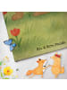 Mr. & Mrs. Panda Badehandtuch Hund Dame Design mit Spruch in Grau Pastell