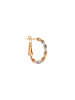 faina Women Hoop Earrings in Rose Gold Silver