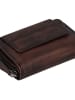 Greenburry Destressed Geldbörse RFID Schutz Leder 13.5 cm in teak brown
