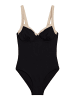 Marc O'Polo Badeanzug Contrast Binding in Black