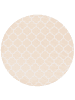 Beliani Outdoorteppich MOSORE in Beige/Weiß - (W) 160 x (L) 160 cm