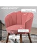 HOMCOM Küchenstuhl-66B x 66T x 78,5H cm-Rosa