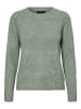 Vero Moda Strick Pullover Meliert Basic Langarm VMDOFFY in Grün-2