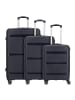 D&N Travel Line 4200 4-Rollen Kofferset 3 tlg. in darkblue