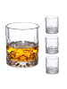 relaxdays 4 x Whiskeygläser in Transparent - 300 ml