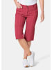 GOLDNER Struktur-Bermuda Bermuda in strukturierter elastischer Ware in rot