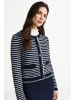 Rich & Royal Strickjacke in marine weiß - 0001