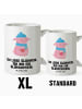 Mr. & Mrs. Panda Jumbo Tasse Schwein Glühwein mit Spruch in Weiß