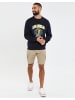Threadbare Sweatshirt THB Fleece Crew Ocean in Navy
