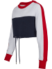 Urban Classics Urban Classics Rundhalsausschnitt in navy/white/fire red