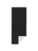 NORTHRUGS In- & Outdoor Wendeteppich Uni Miami Schwarz Creme