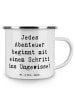 Mr. & Mrs. Panda Tasse Spruch Ungewissheit akzeptieren mit Spruch in Weiß