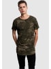 Urban Classics Urban Classics Lange T-Shirts in olive camo