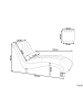 Beliani Chaiselongue MURET in Grau - (W) 163 x (H) 87 x (L) 72 cm