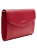 Lazarotti Bologna Leather Clutch Tasche Leder 23 cm in red