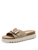 Tamaris Plateau Pantoletten in Beige