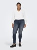 ONLY Carmakoma Skinny Jeans in Blue Black Denim