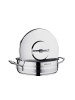 Korkmaz Korkmaz Astra2 Low Casserole 32 x 9 cm - 7 L mit Deckel in Silber