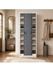 VCM  Stahl Schuhschrank Malivo 80 x 180 x 40 cm in Weiß / Anthrazit