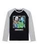 Minecraft Minecraft Langarmshirt Pullover Jungen in grau