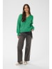 Kaffe Strickpullover KAsarla Loose fit in Gumdrop Green Melange