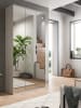 Inn.Furn Garderobenschrank in kaschmir 91 x 193 cm, Schuhschrank mit Spiegel